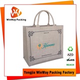 Jute Bag JT-031 Eco Friendly Laminated Jute Beach Tote Bag