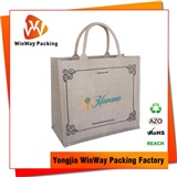 Jute Bag JT-031 Eco Friendly Laminated Jute Beach Tote Bag