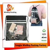 Polyester Bag PO-078 PVC Polyester Drawstring Bag