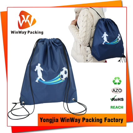 PO-054 420D Polyester Heat Transfer Printing Pormotion Drawstring Bag