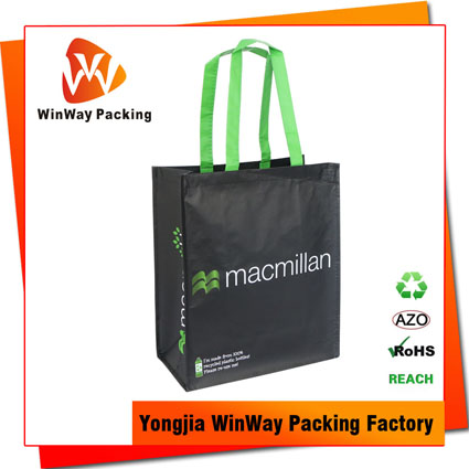 RPET-022 Germany Market 100% Bottle Recycled RPET Shopping Bag