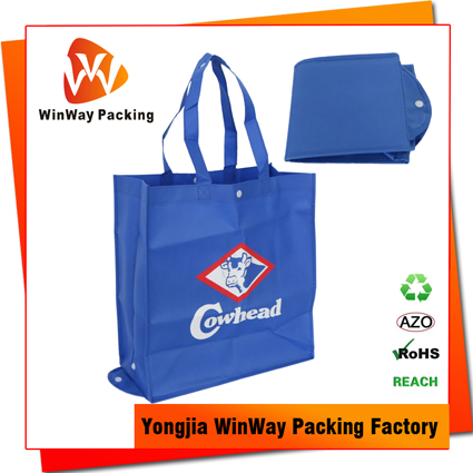 NW-149 Singapore Market 100GSM Reinforced Folding Non Woven Tote Bag