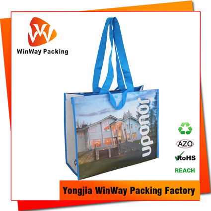 RPET-020 Wholesale Button Closure 100% Recycled RPET Eco-Bag