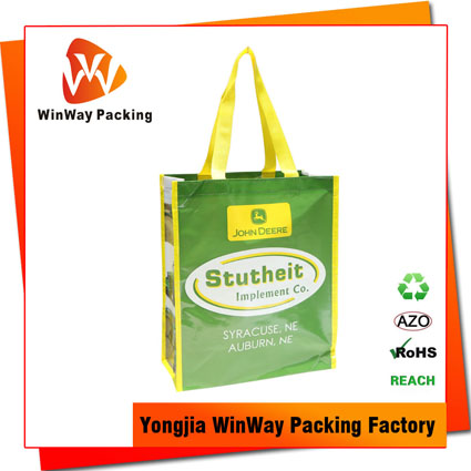 PNW-080 Wholesale Laminated Eco-Friendly Reusable Folding Shopping Travel Bag