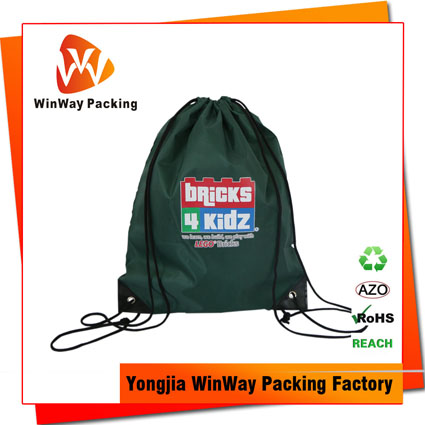 PP-077 Reusable 210D Drawstring Polyester Promotional Bag