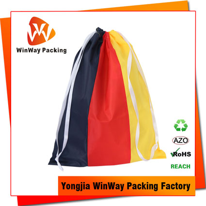 PO-080 promotional 210D Polyester drawstring gift bag