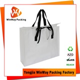 PP Non Woven Shopping Bag PNW-081 2017 New Designed Ribbon Decoration Bopp Laminated Non-Woven Bag