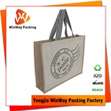 Jute Bag JT-016 Cheap Silkscreen Printing Original Jute Burlap Bags Wholesale