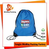 Polyester Bag PO-076 Eco-Friendly Promotional 210D Polyester Drawstring Backpack
