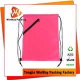 Polyester Bag PO-051 New Design Zipper Pocket 210D Polyester Promotion Drawstring Bag