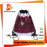 Polyester Bag PO-046 Qatar Market 210D Polyester Backpack Style Sublimation Drawstring Bag