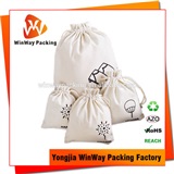 Cotton Bag CT-016 Custom screen printed cotton drawstring jewelry pouch bags