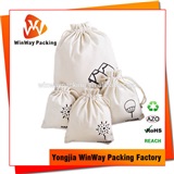 Cotton Bag CT-016 Custom screen printed cotton drawstring jewelry pouch bags