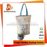 Cotton Bag CT-002 Handle Style Logo Printed Cotton Tote Shopping Bag