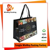 PP Woven Shopping Bag high double sided laminated pp-129 woven bag with handle