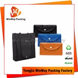 Non Woven Tote Bag NW-101 Foldable Non Woven Tote Shopping Bag with Snap Closure