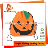 Non Woven Tote Bag NW-146 Cheap Price Halloween Cut Design Non Woven Drawstring Bag