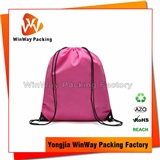 Polyester Bag PO-013 Pink Color Polyester  Promotional Drawstring Bags for Gift