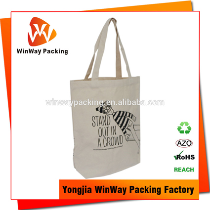 CT-005 Cheap Custom Printed Natural Cotton Tote Bag