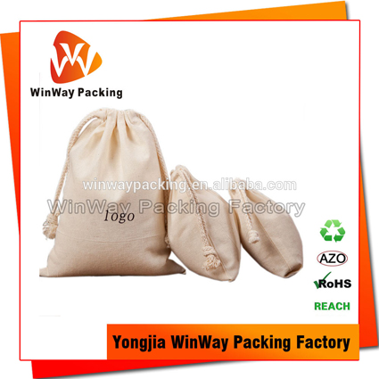 CT-001 Promotional Reusable Plain Drawstring Cotton Tote Bag