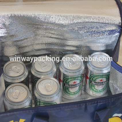 ICE-014 Portable PP Non Woven Insulated Wine Cooler Bag