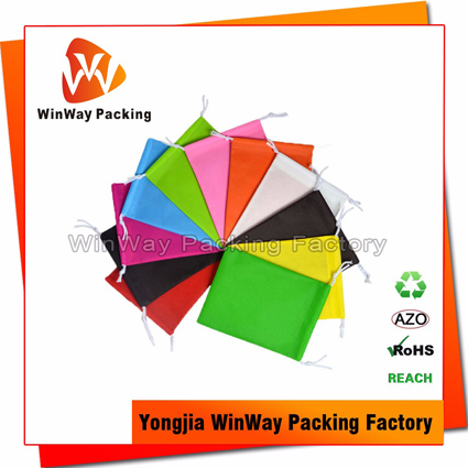 NW-006 Customized Low Price Non Woven Small Drawstring Bag