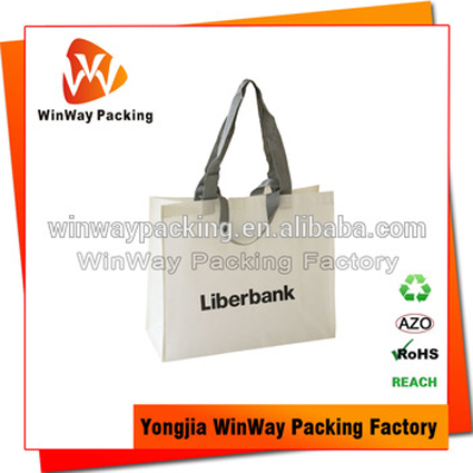 PNW-011 Double Handle Recycled PP Non Woven Shopping Bag