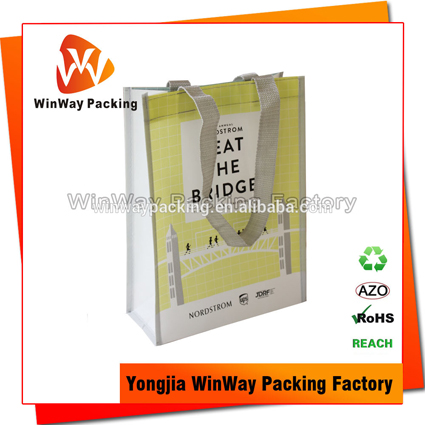 PNW-022 USA Market Glossy Laminated Tote Bag Wholesale