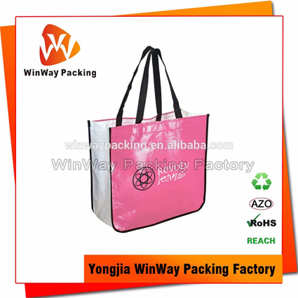 PNW-023 Customized Round Corner Image Printing Non Woven Bag