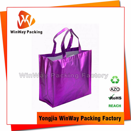 PNW-037 Laser Film Lamination Metallic Non Woven Bag