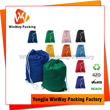 PO-004 Promotional Cheap 210D Polyester Drawstring Gym Bag