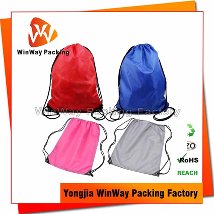 PO-006 China Factory Polyester Drawstring Shoe Bag