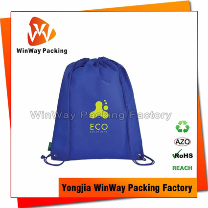 PO-010 Custom Printed Non Woven Reusable Drawstring Bag