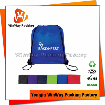 PO-015 China Manufacturer Cheap Polyester Drawstring Bag for Promotional