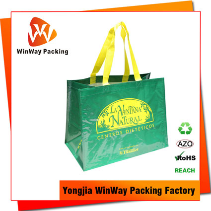 PP-113 Woven Recycled Fiber Shopping Bag