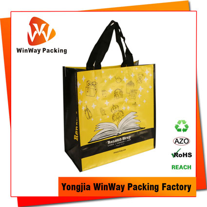PP-122 Wholesale Laminated PP Woven Glossy Reusable Bag